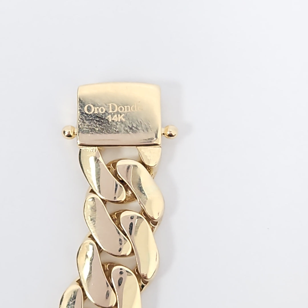 PULSERAS CABALLERO ORO 14K 20.5 (NUEVO)