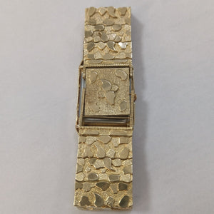 RELOJ CAJA ACERO PULSO ORO ORO 10 K 49,40 GRMS (SEMINUEVO)