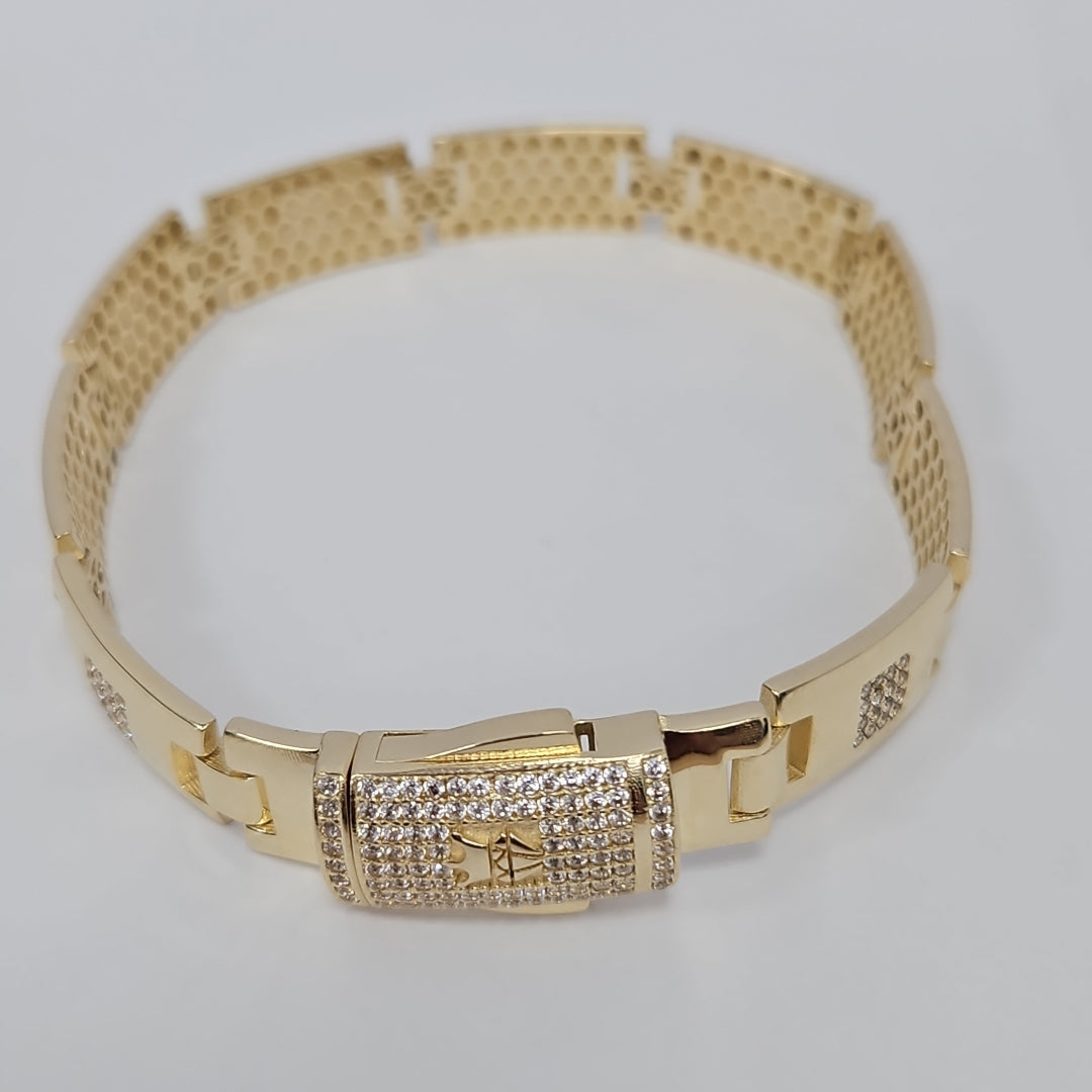 PULSERAS CABALLERO ORO 14K 18.8 (NUEVO)
