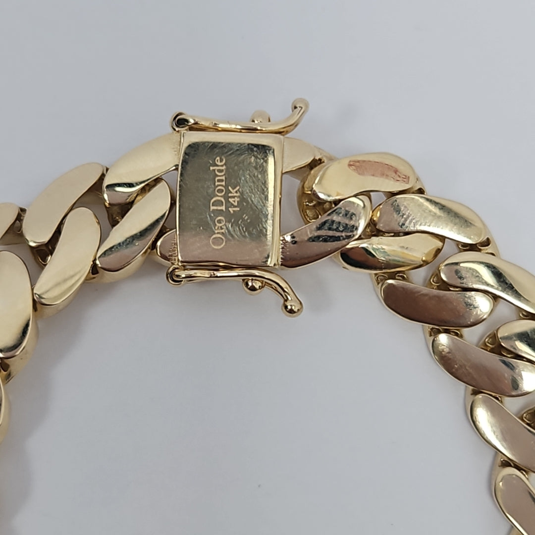 PULSERAS CABALLERO ORO 14K 19.7 (NUEVO)
