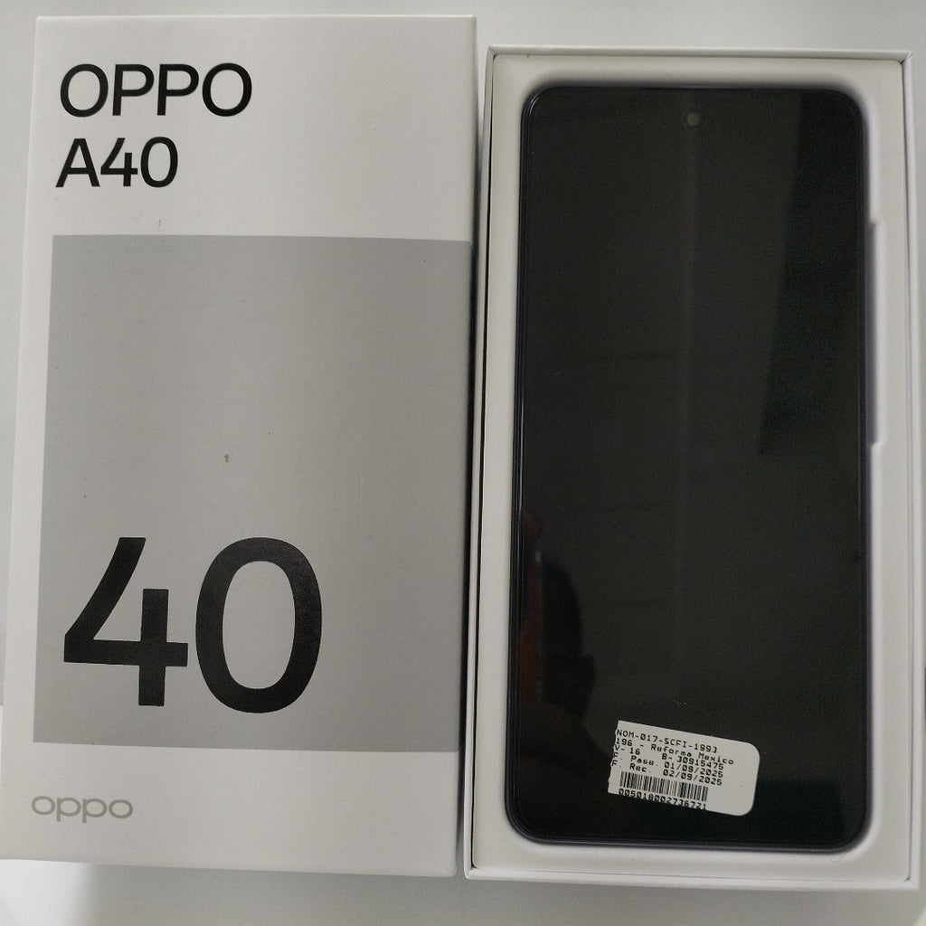 CELULAR OPPO  A40 CPH2669 (2024) 256 GB 4 GB RAM (SEMINUEVO)