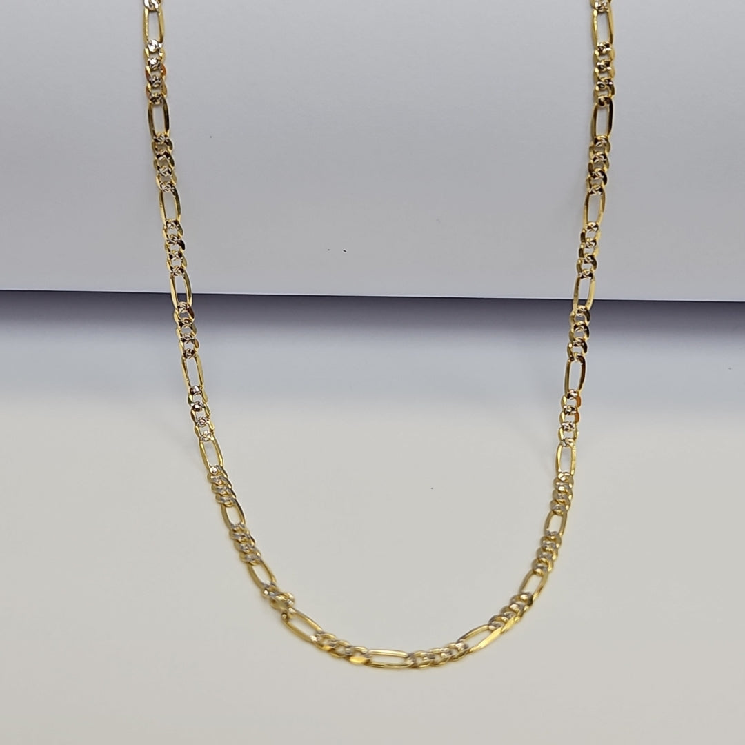 CADENAS CARTIER 3*1 DIAMANTADA ORO 14K 5.1 (NUEVO)