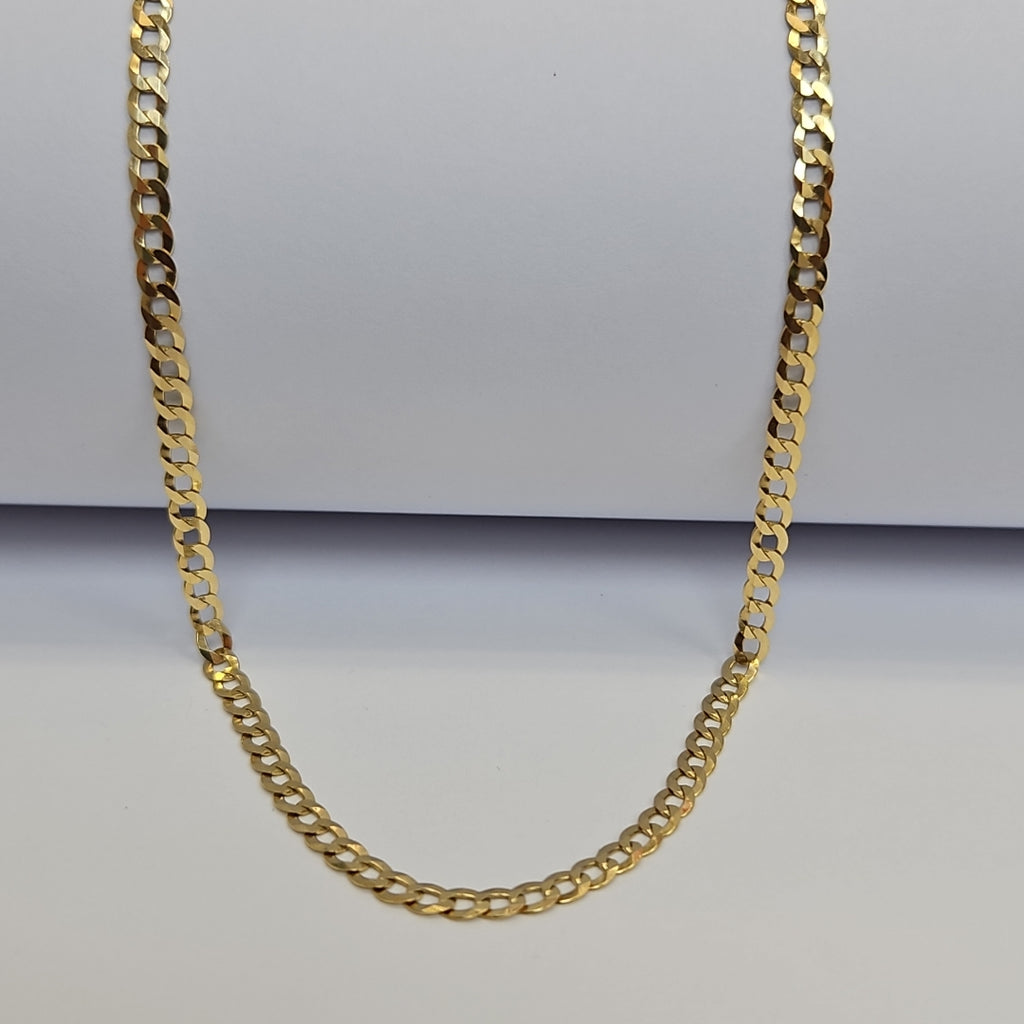 CADENAS BARBADA AMARILLA ORO 14K 7.6 (NUEVO)