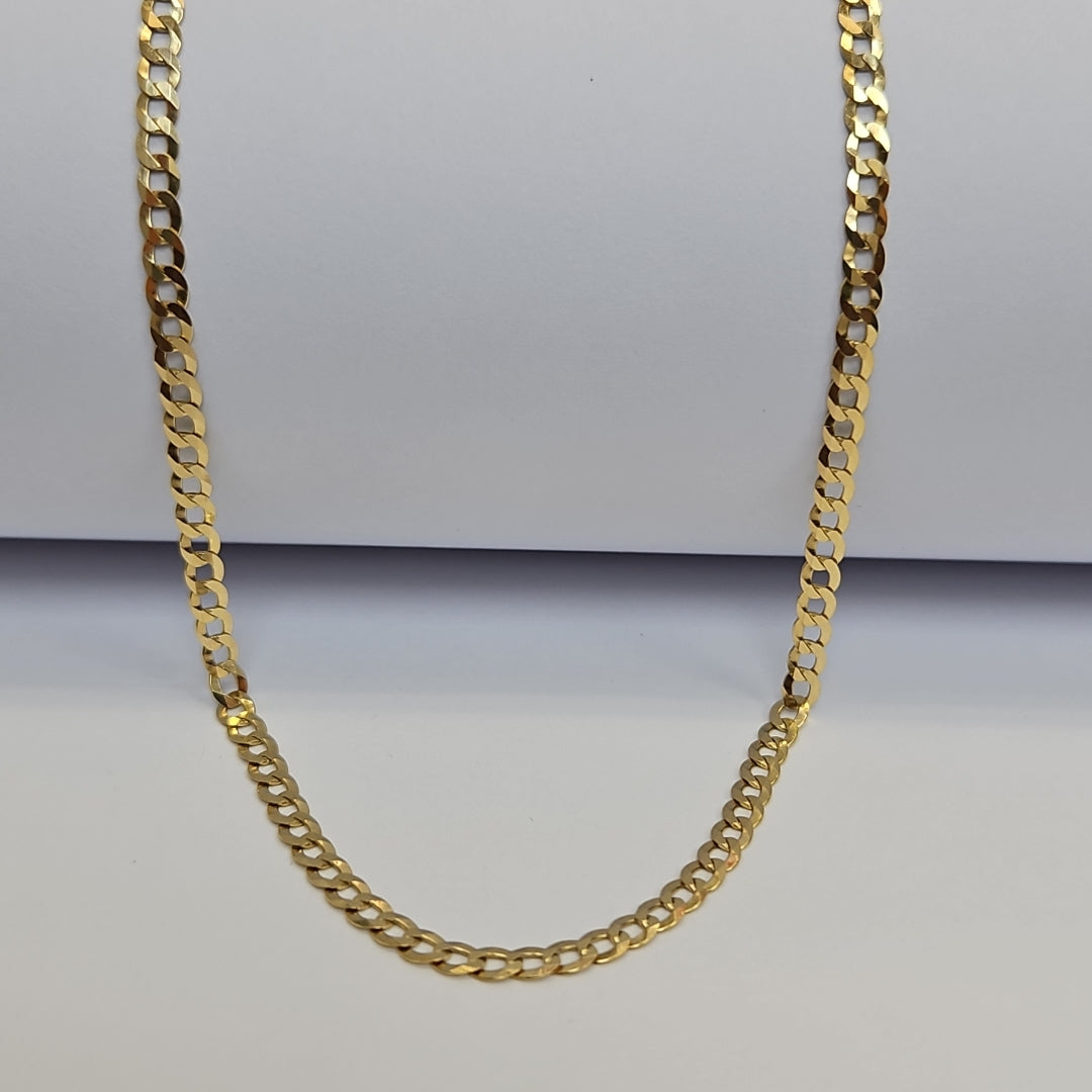 CADENAS BARBADA AMARILLA ORO 14K 7.6 (NUEVO)