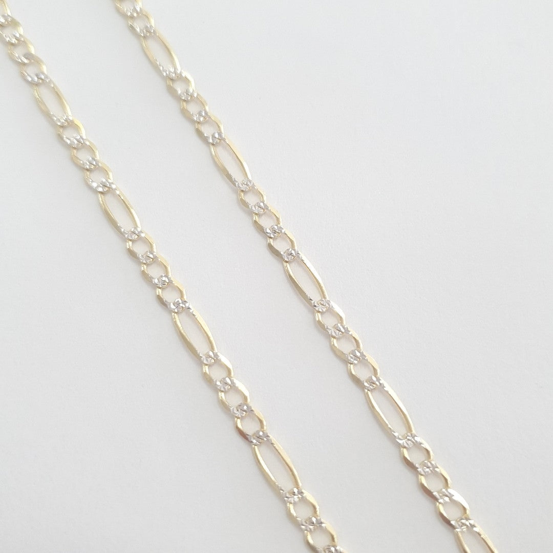 CADENAS CARTIER 3*1 DIAMANTADA ORO 14K 7.9 (NUEVO)