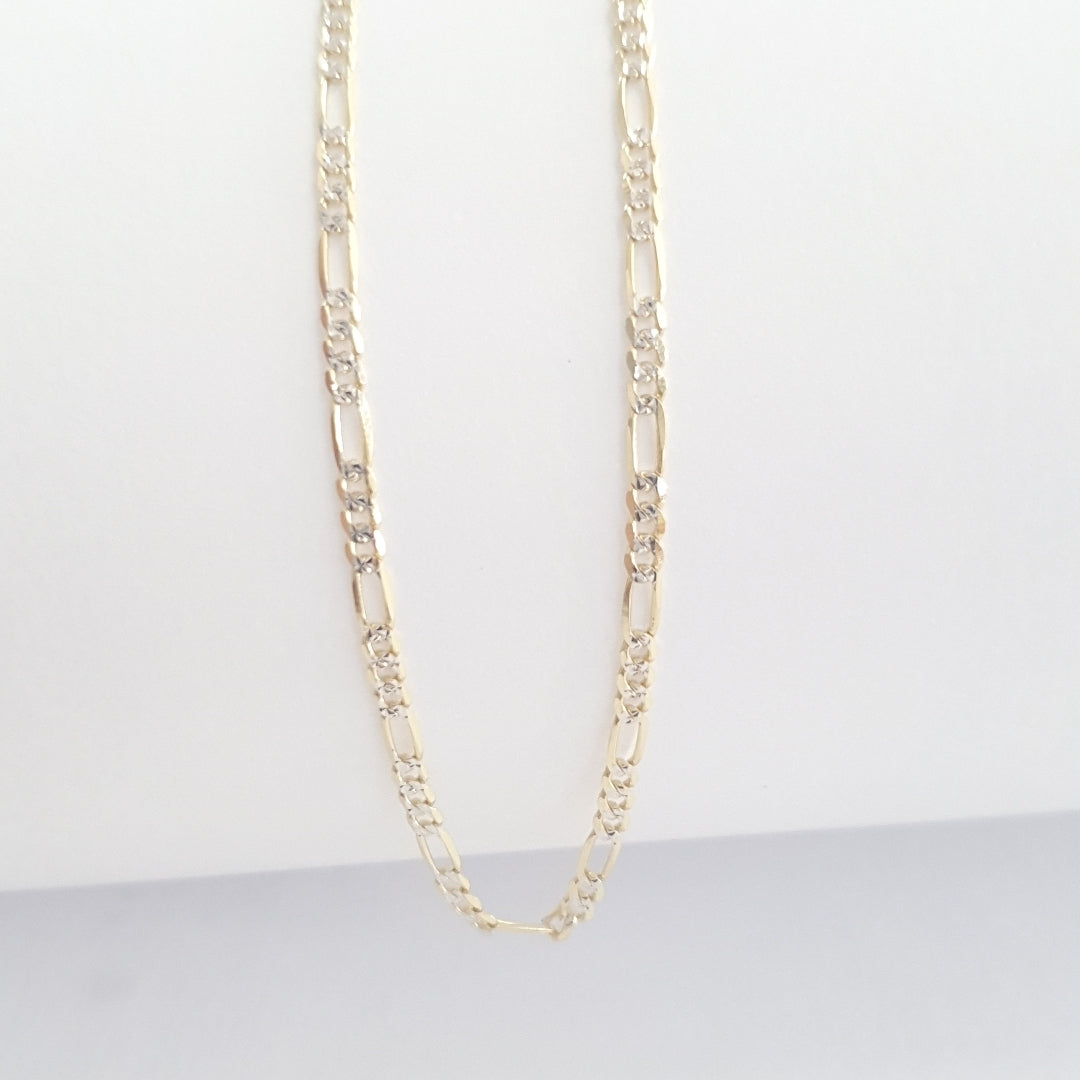 CADENAS CARTIER 3*1 DIAMANTADA ORO 14K 5.1 (NUEVO)