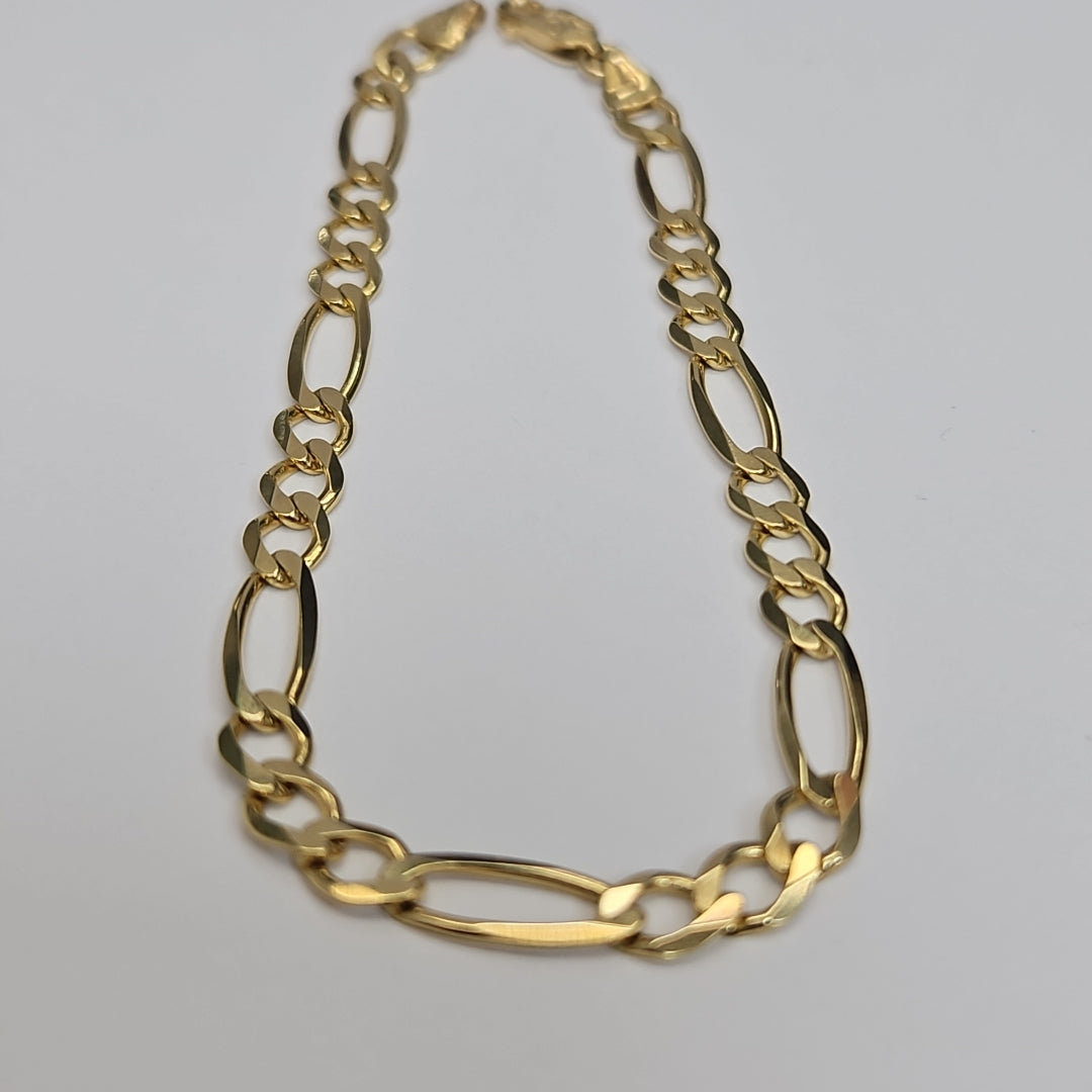 PULSERAS CABALLERO CARTIER 3*1 AMARILLA ORO 14K 6.4 (NUEVO)