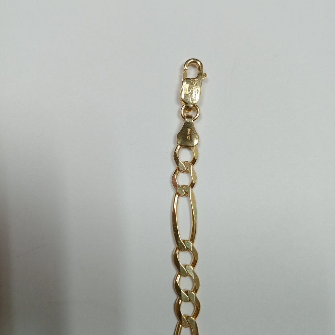 PULSERAS CABALLERO CARTIER 3*1 AMARILLA ORO 14K 6.4 (NUEVO)