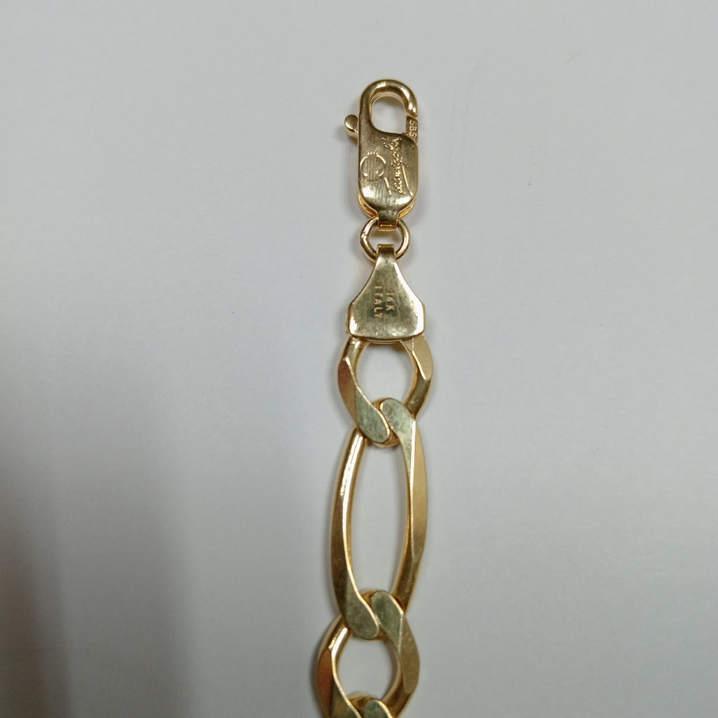 PULSERAS CABALLERO CARTIER 3*1 AMARILLA ORO 14K 14.6 (NUEVO)