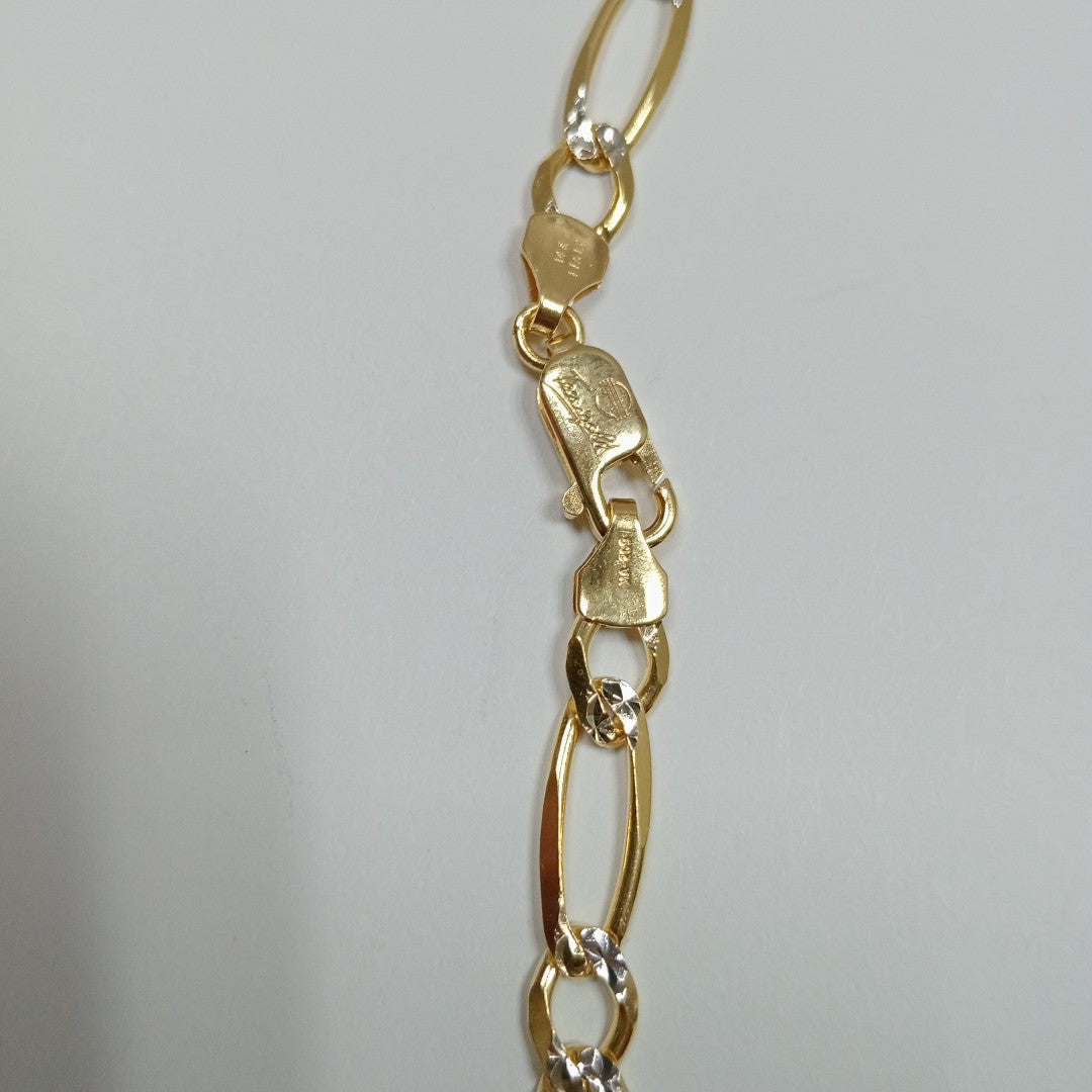 CADENAS CARTIER 3*1 DIAMANTADA ORO 14K 23.4 (NUEVO)