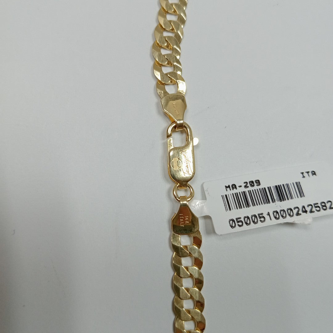 CADENAS BARBADA AMARILLA ORO 14K 24.7 (NUEVO)