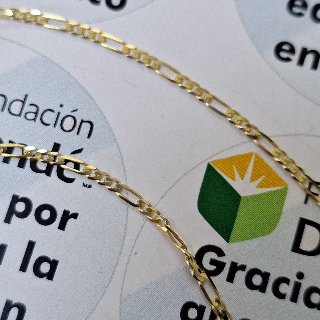 CADENAS CARTIER 3*1 AMARILLA ORO 14K 3.6 (NUEVO)