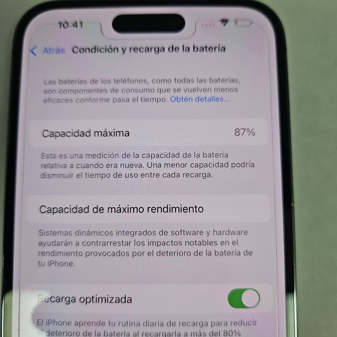 CELULAR APPLE IPHONE 14 PRO MAX A2893 128 GB 6 GB RAM (SEMINUEVO)