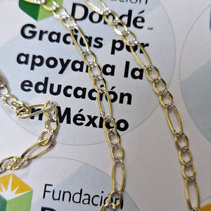CADENAS CARTIER 3*1 DIAMANTADA ORO 14K 8.6 (NUEVO)