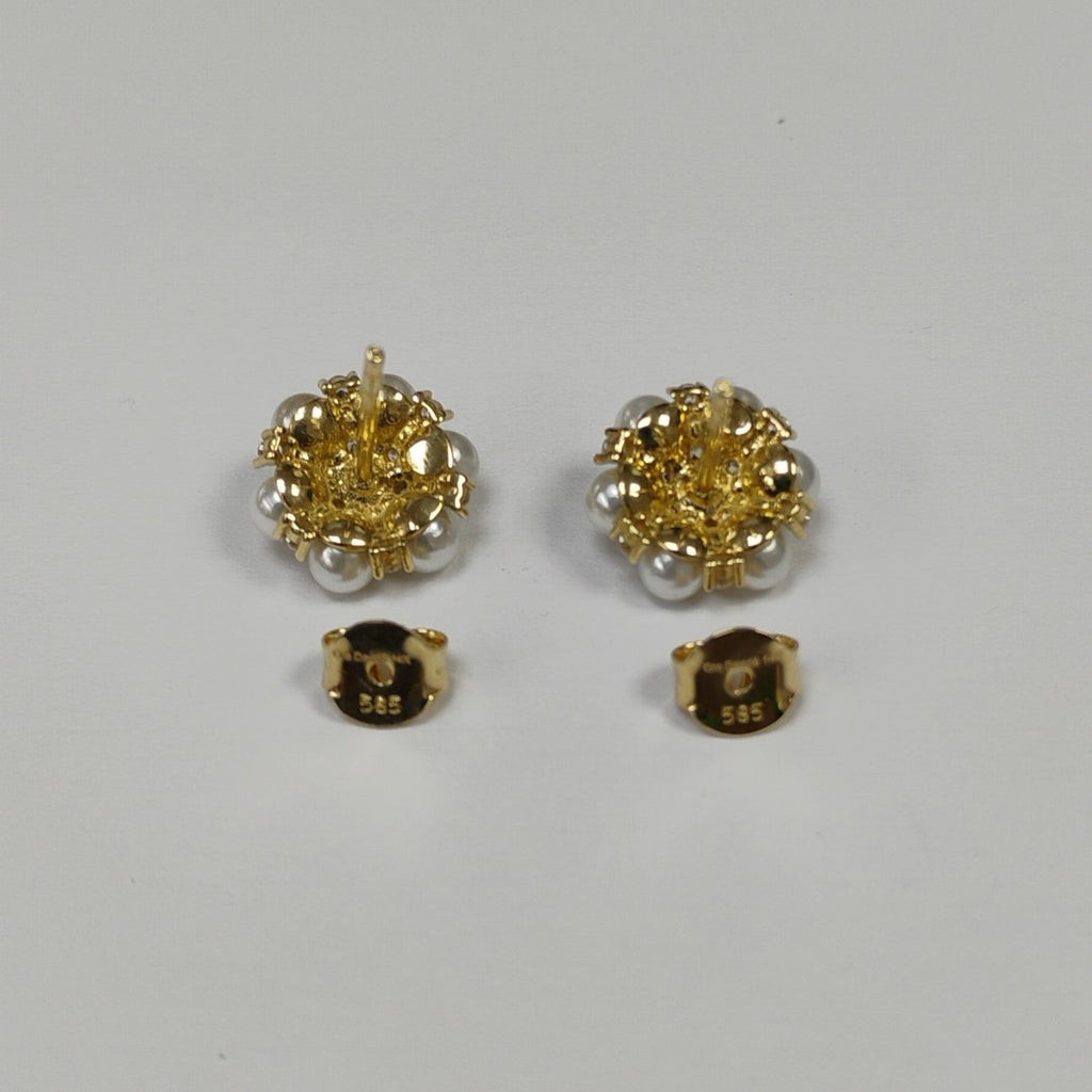 BROQUELES ORO 14K 2.5 (NUEVO)