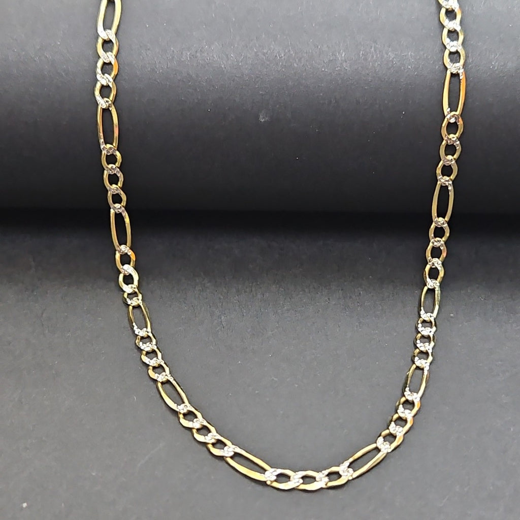 CADENAS CARTIER 3*1 DIAMANTADA ORO 10K 6.6 (NUEVO)