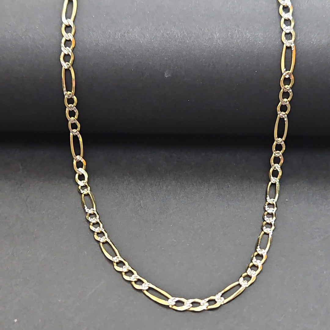 CADENAS CARTIER 3*1 DIAMANTADA ORO 10K 6.6 (NUEVO)