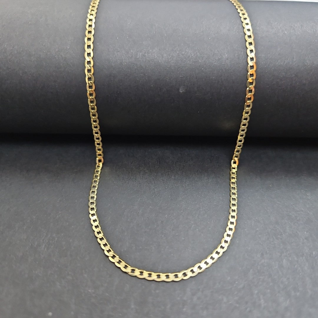 CADENAS BARBADA AMARILLA ORO 14K 4.2 (NUEVO)