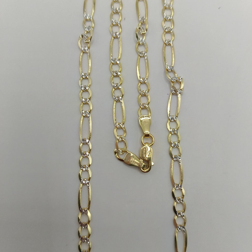 CADENAS CARTIER 3*1 DIAMANTADA ORO 10K 6.5 (NUEVO)