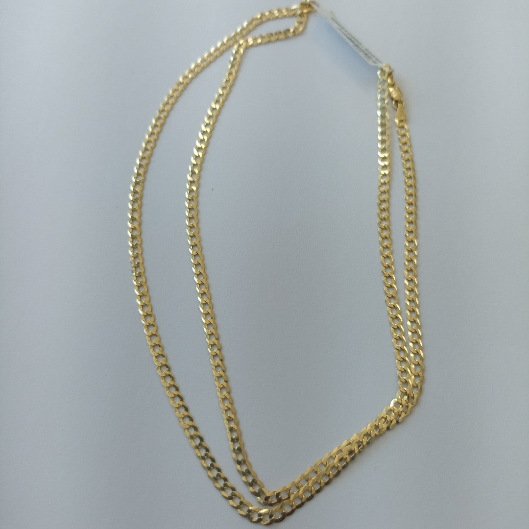 CADENAS BARBADA AMARILLA ORO 14K 8 (NUEVO)