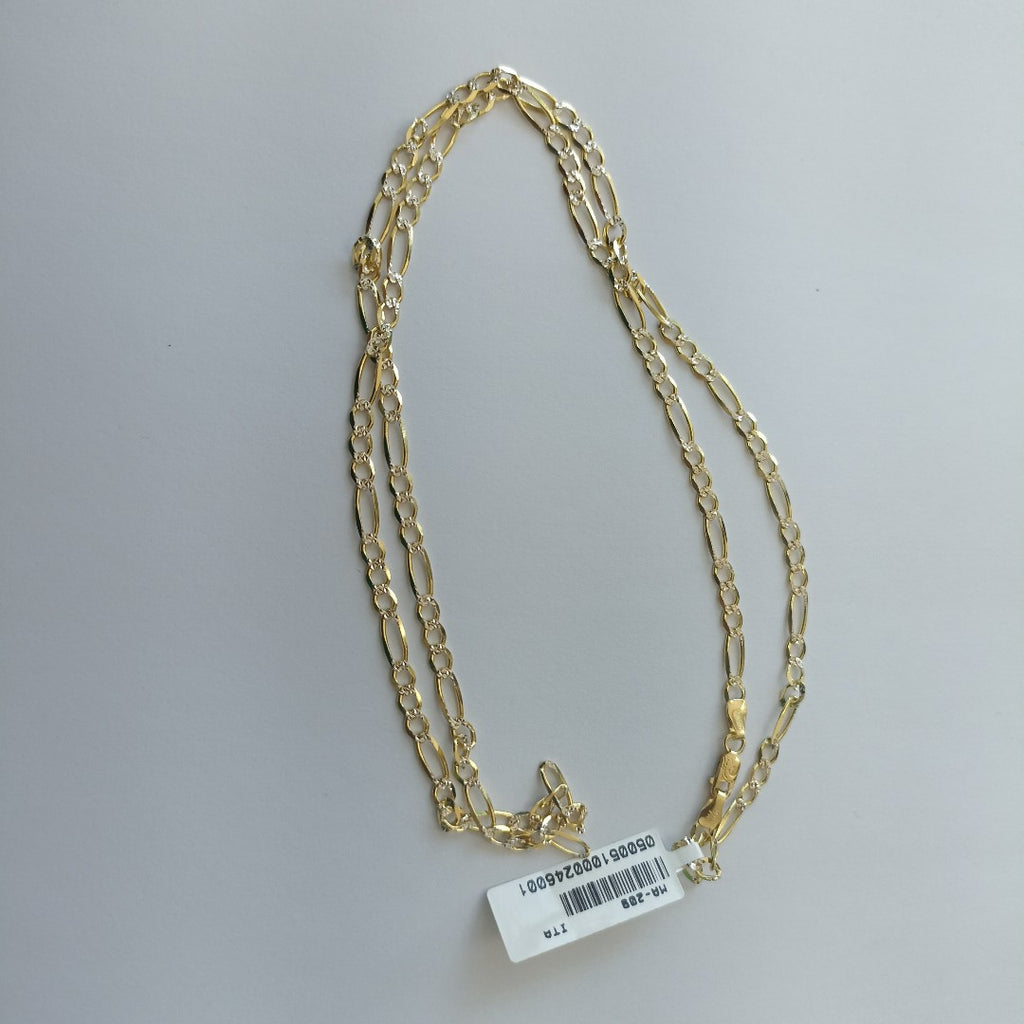 CADENAS CARTIER 3*1 DIAMANTADA ORO 14K 7.8 (NUEVO)