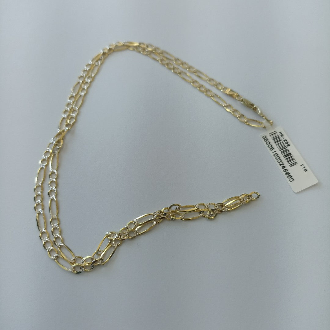 CADENAS CARTIER 3*1 DIAMANTADA ORO 14K 7.2 (NUEVO)