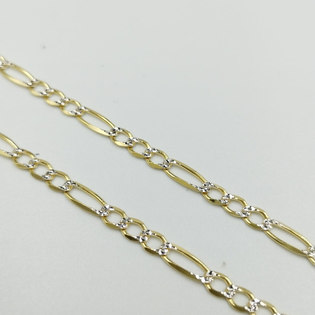 CADENAS CARTIER 3*1 DIAMANTADA ORO 14K 8.6 (NUEVO)
