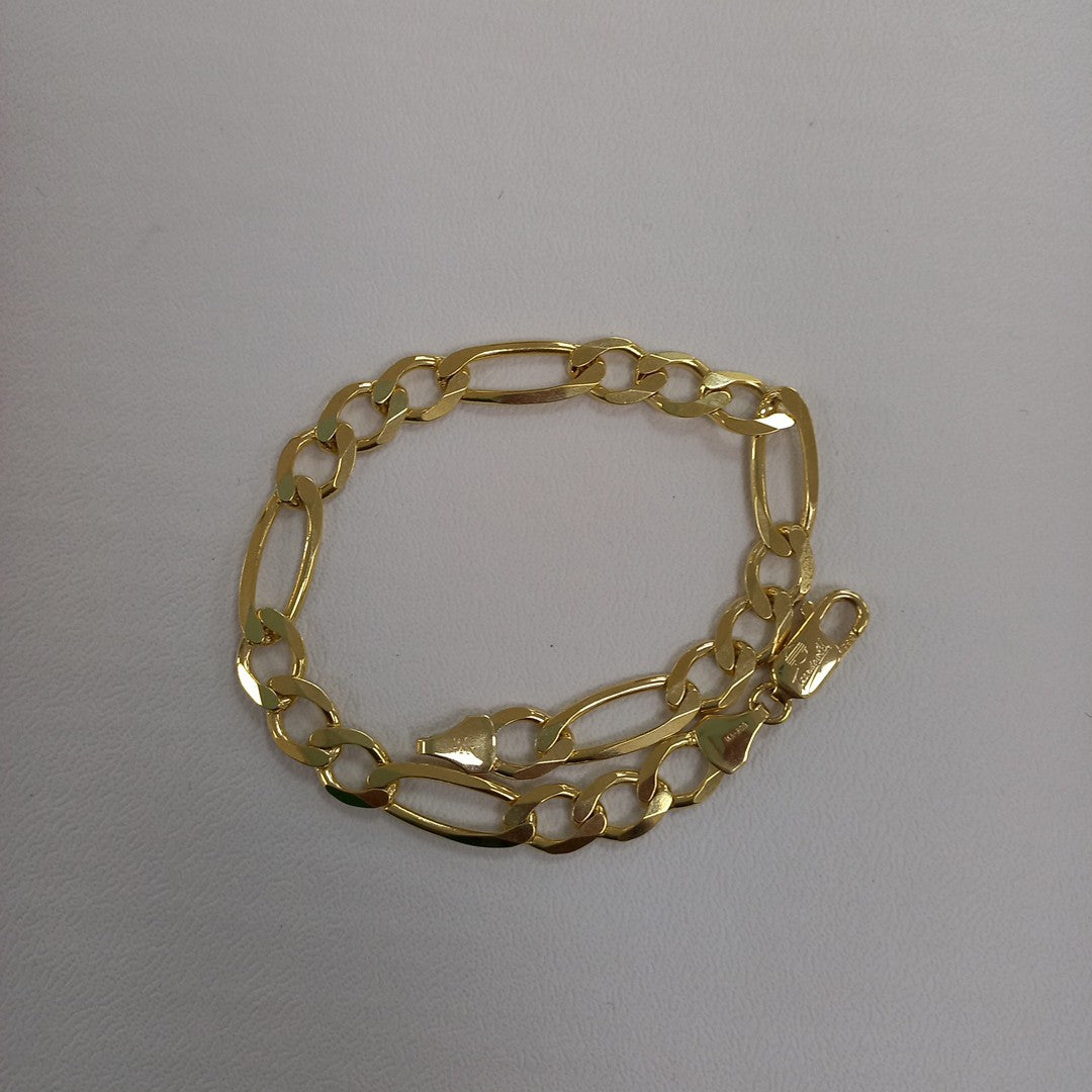 PULSERAS CABALLERO CARTIER 3*1 AMARILLA ORO 14K 12.4 (NUEVO)