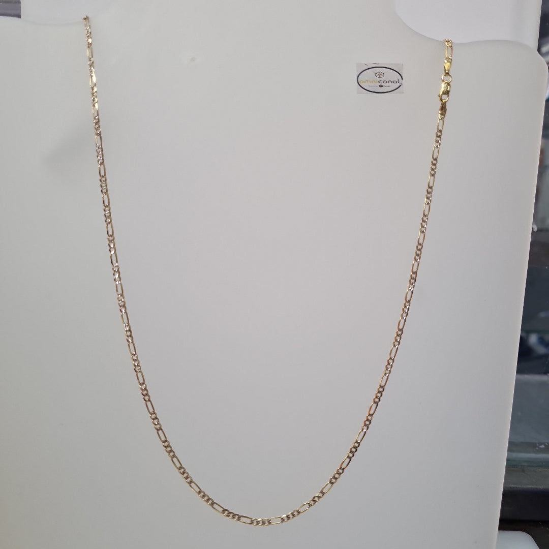 CADENAS CARTIER 3*1 DIAMANTADA ORO 14K 5.5 (NUEVO)