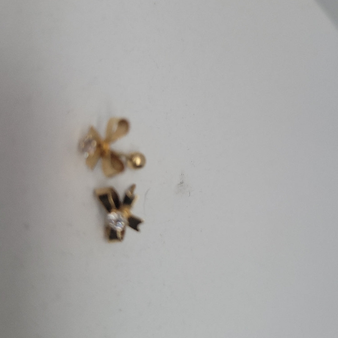 BROQUELES PAR ORO 14 K 0,50 GRMS (SEMINUEVO)