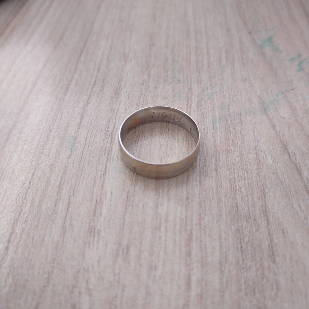 ARGOLLA. ORO, ORO BLANCO. 14 K 4.3 GRMS (SEMINUEVO)