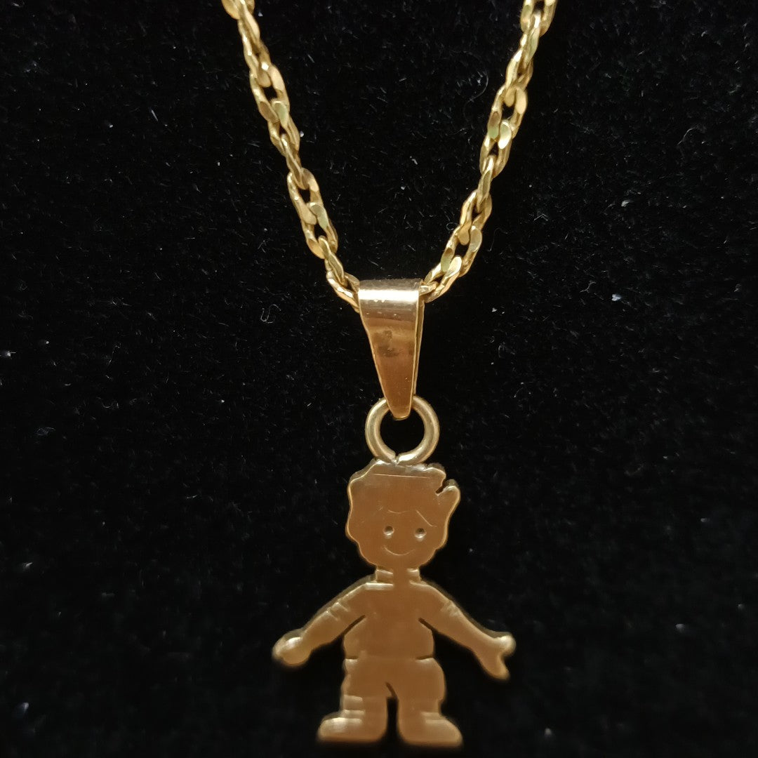 CADENA, DIJE. ORO. 14 K 5.9 GRMS (SEMINUEVO)