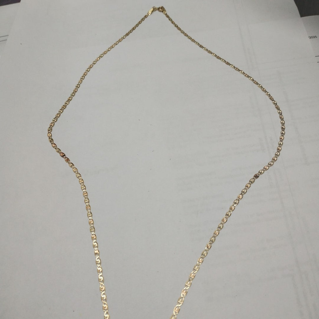 CADENA. ORO COMBINADO. 10 K 3.2 GRMS (SEMINUEVO)