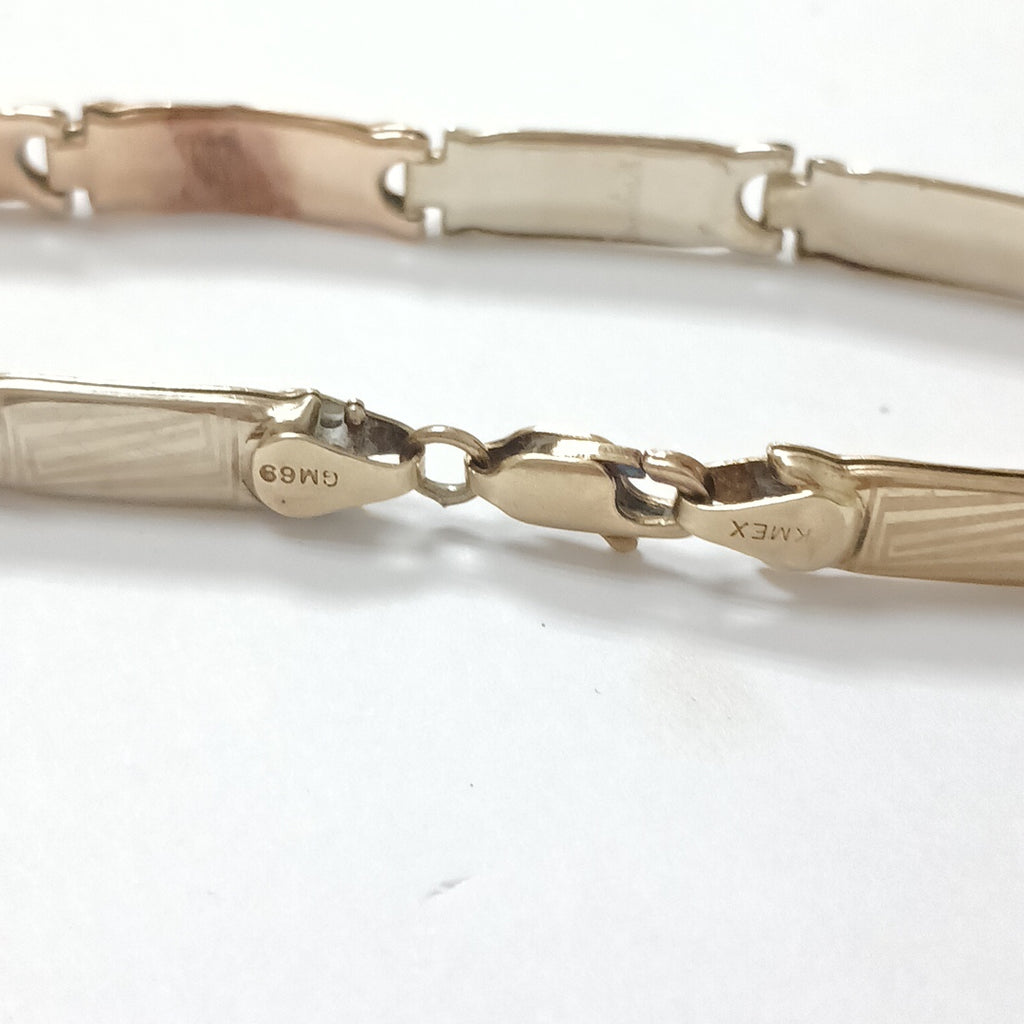 PULSERA ORO,ORO COMBINADO 10 K 7,50 GRMS (SEMINUEVO)