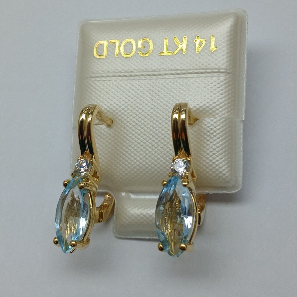 BROQUELES ORO 14K 3.7 (NUEVO)