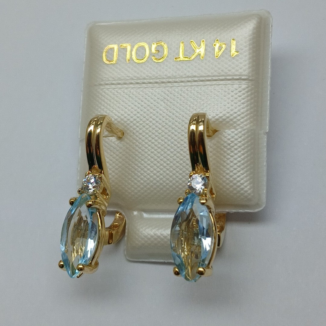 BROQUELES ORO 14K 3.7 (NUEVO)