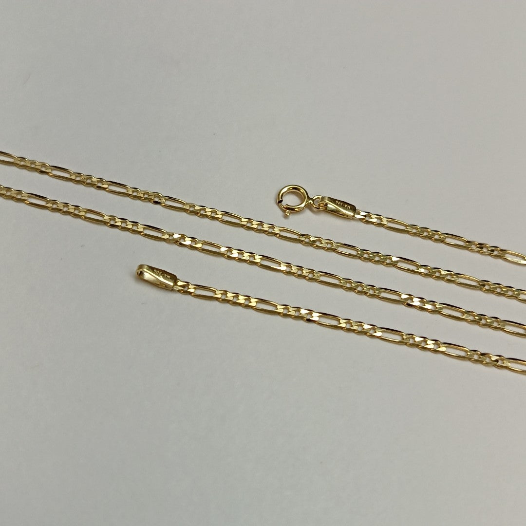 CADENAS CARTIER 3*1 AMARILLA ORO 14K 3.3 (NUEVO)
