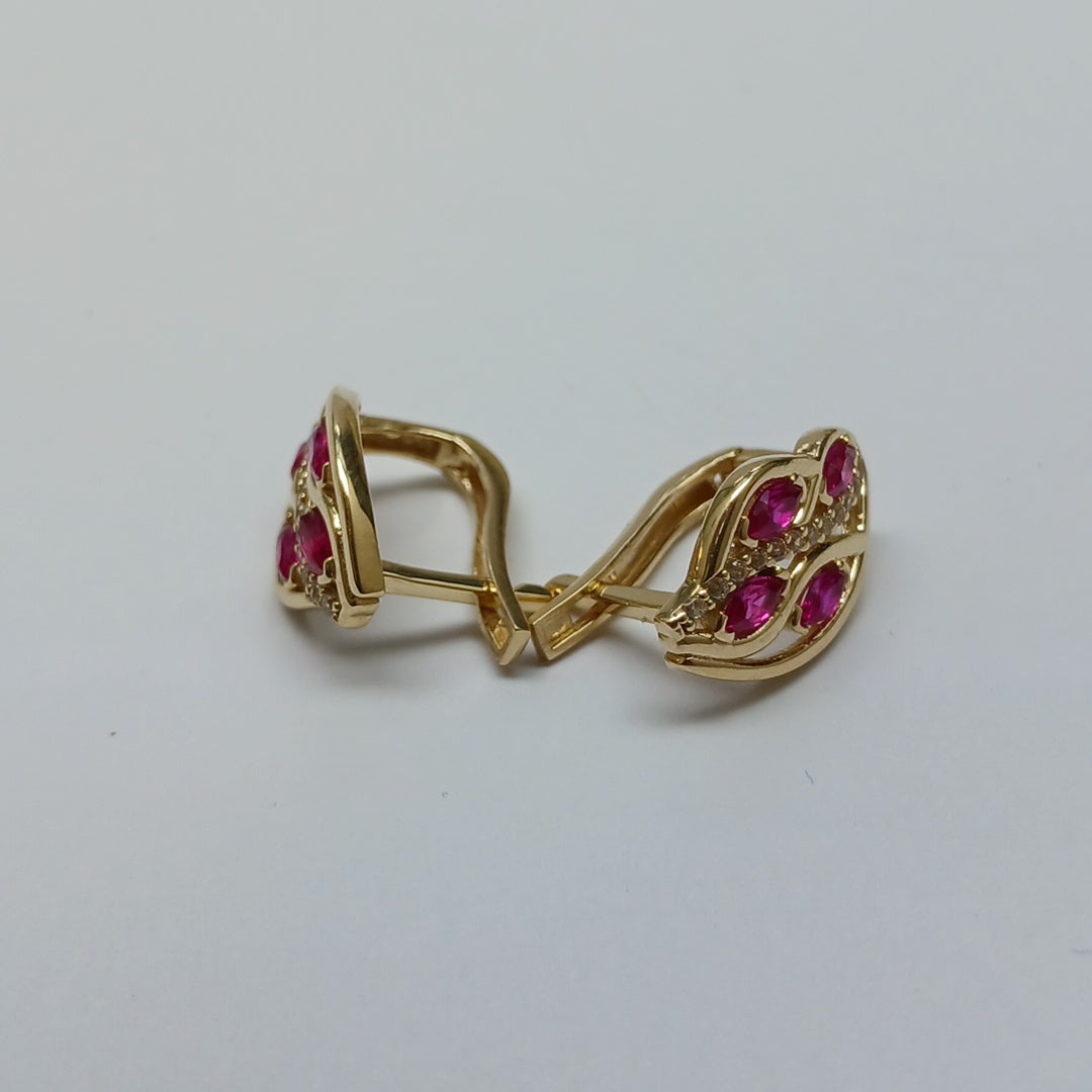 BROQUELES ORO 14K 3.7 (NUEVO)