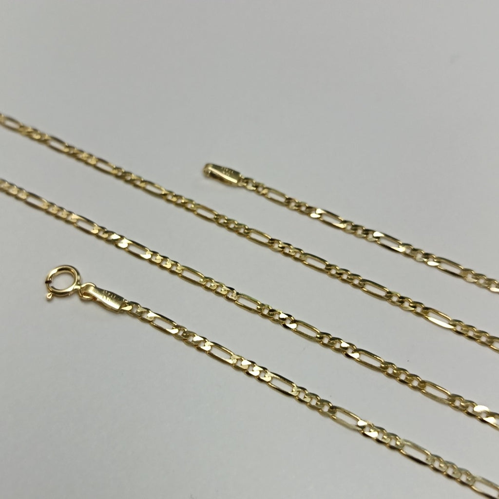 CADENAS CARTIER 3*1 AMARILLA ORO 14K 3.6 (NUEVO)