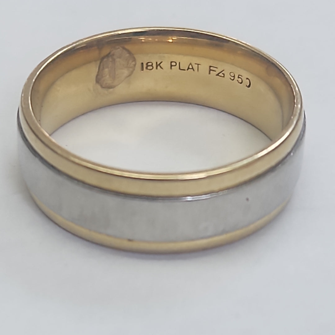 ARGOLLA ORO,ORO BLANCO,ORO COMBINADO 18 K 13,40 GRMS (SEMINUEVO)
