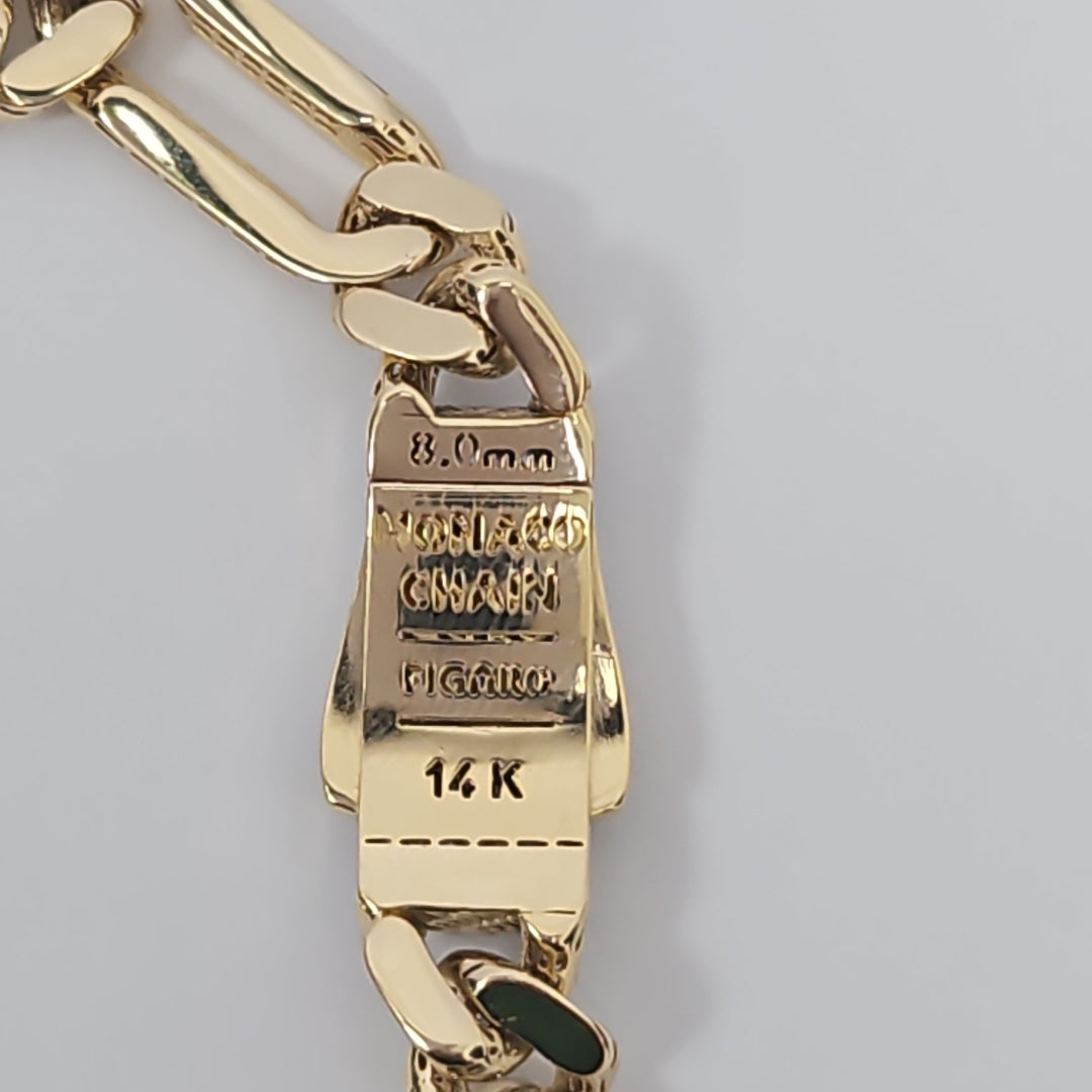 PULSERA CABALLERO MONACO ORO 14K 10.9 (NUEVO)