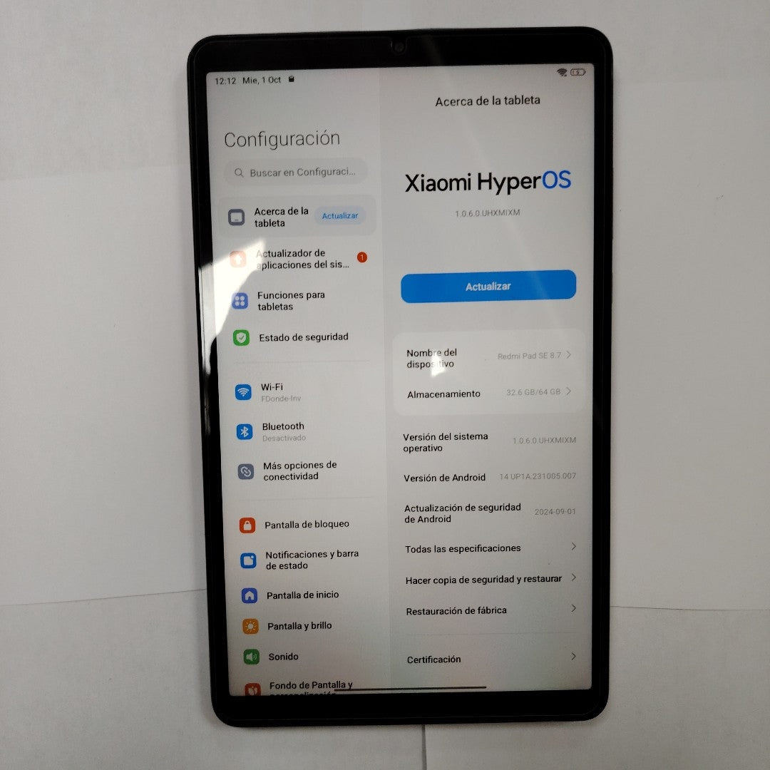TABLETA XIAOMI REDMI PAD SE 24075RP89G (2024) 128 GB 4 GB RAM (SEMINUEVO)