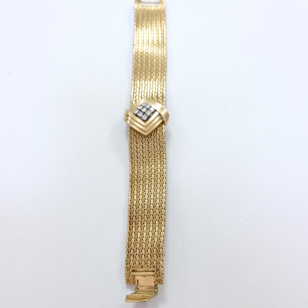 RELOJ CAJA ACERO PULSO ORO. ORO. 18 K 66.5 GRMS (SEMINUEVO)