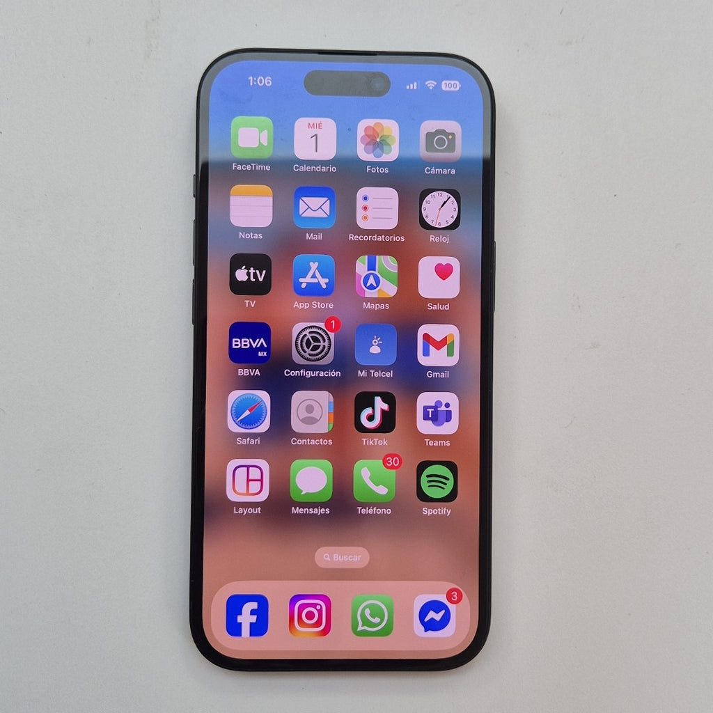 CELULAR APPLE IPHONE 15 A3089 (2023) 128 GB 6 GB RAM (SEMINUEVO)