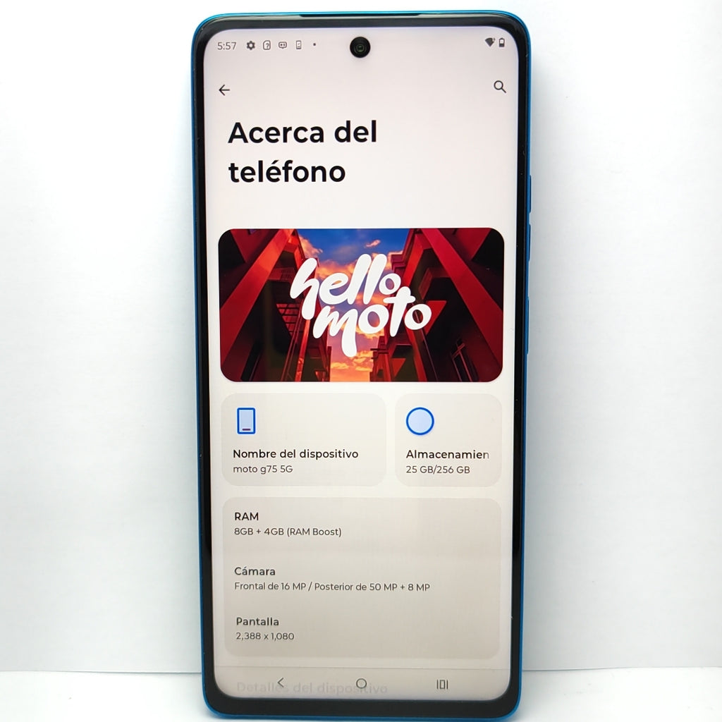 CELULAR MOTOROLA MOTO G75 5G XT2437-2 (2024) 256 GB 8 GB RAM (SEMINUEVO)