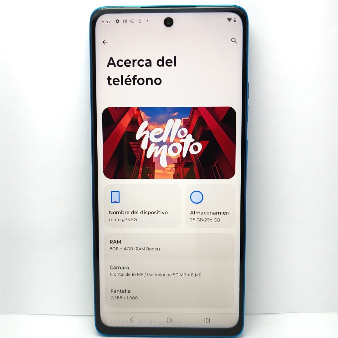 CELULAR MOTOROLA MOTO G75 5G XT2437-2 (2024) 256 GB 8 GB RAM (SEMINUEVO)
