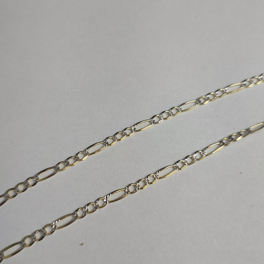 CADENAS CARTIER 3*1 DIAMANTADA ORO 14K 7.9 (NUEVO)