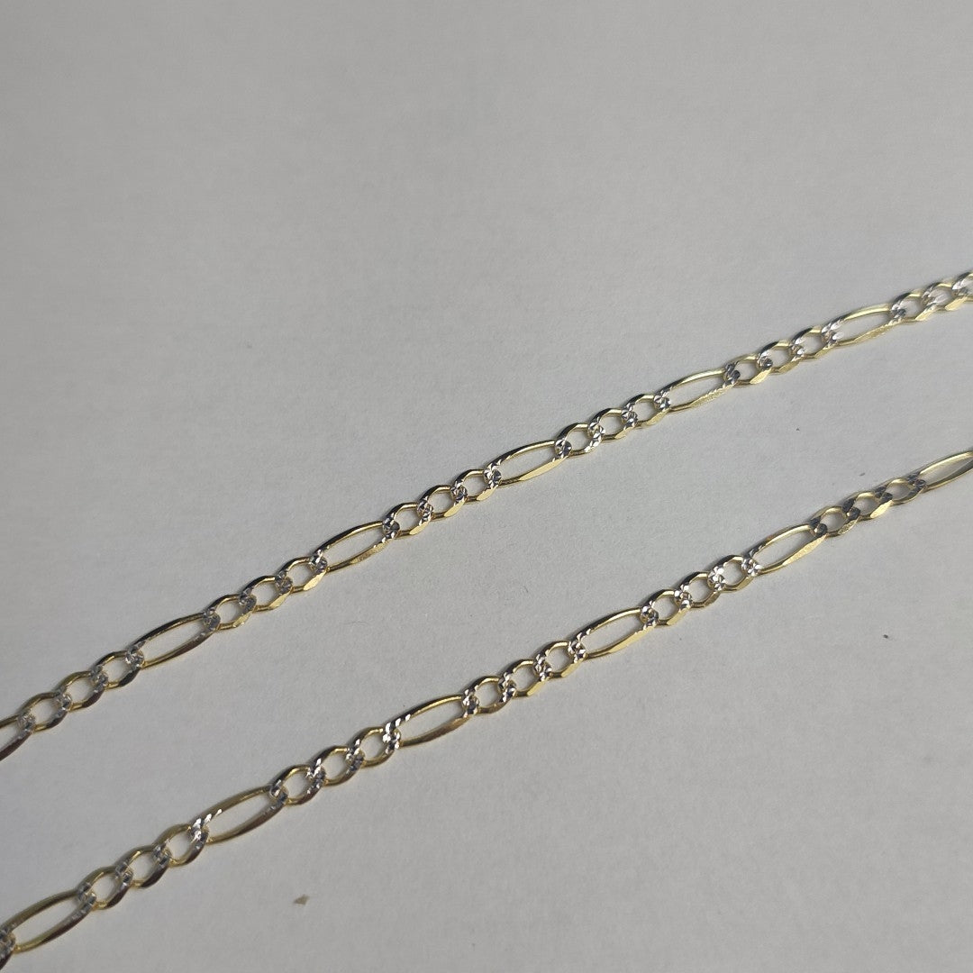 CADENAS CARTIER 3*1 DIAMANTADA ORO 14K 7.9 (NUEVO)