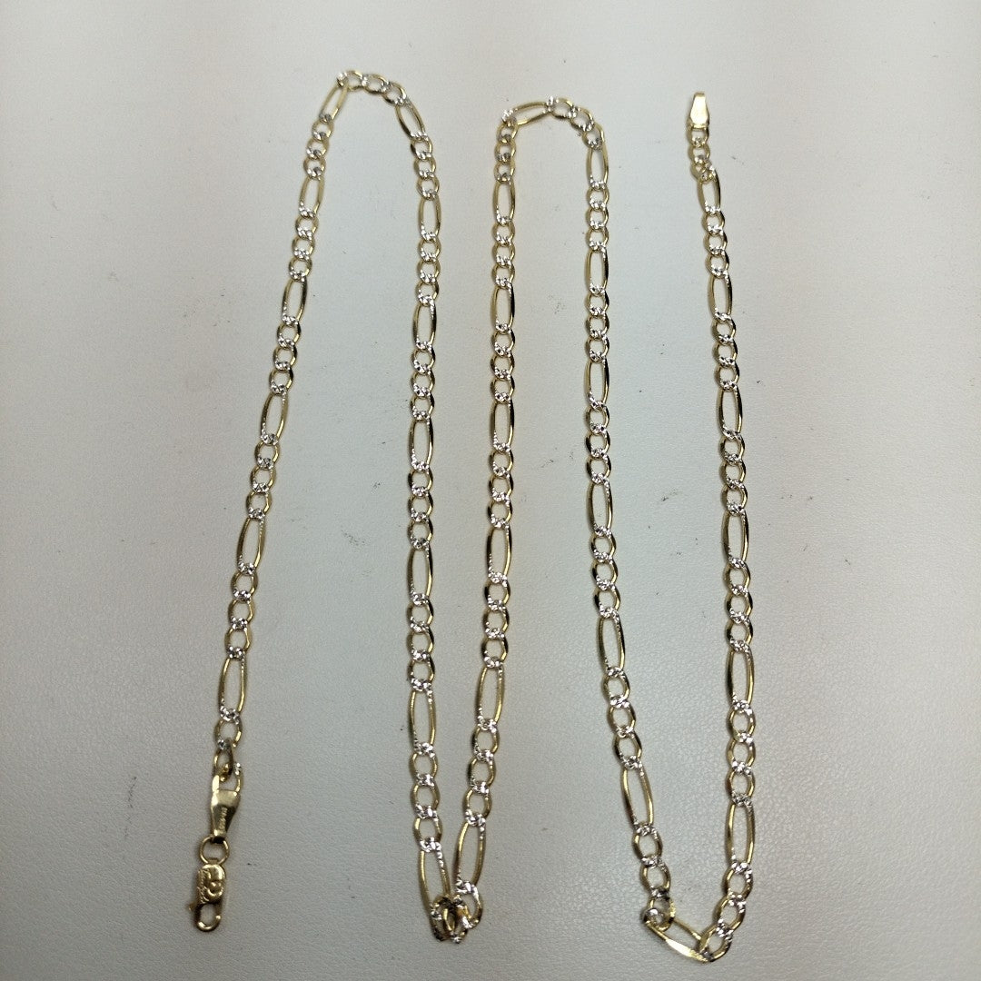 CADENAS CARTIER 3*1 DIAMANTADA ORO 14K 8.6 (NUEVO)