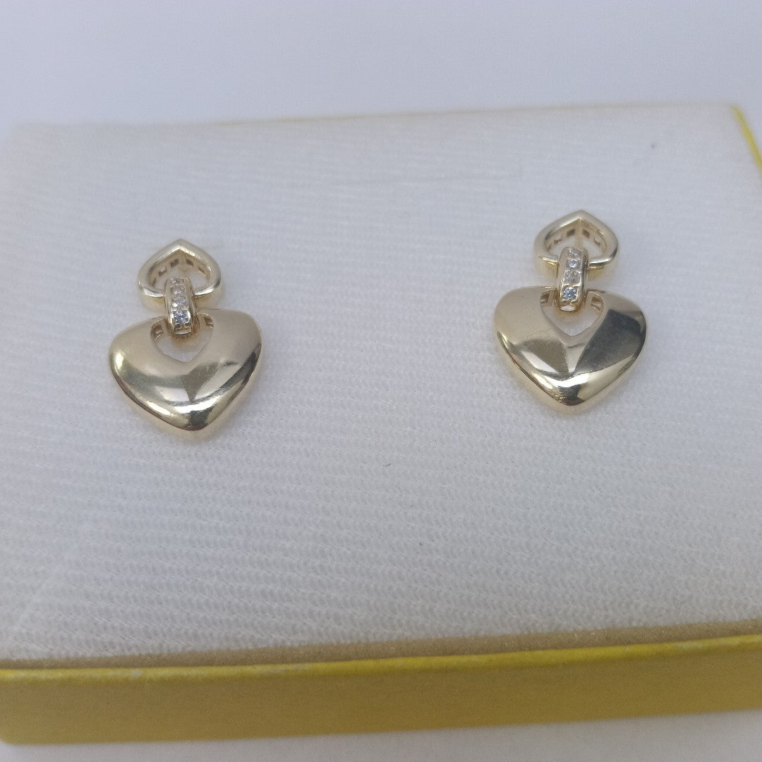 BROQUELES ORO 14K 3.4 (NUEVO)